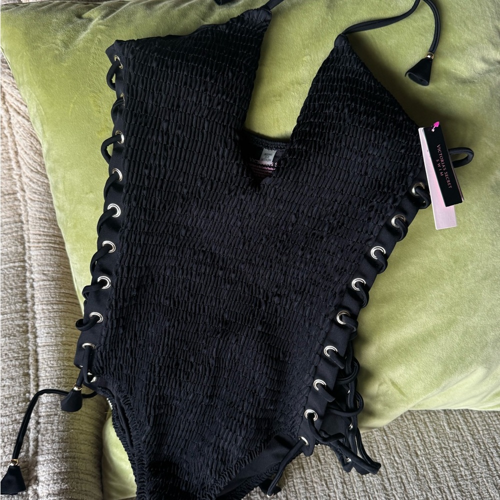 Victoria’s Secret One Piece Sexy Lace-Up Swimsuit NWT